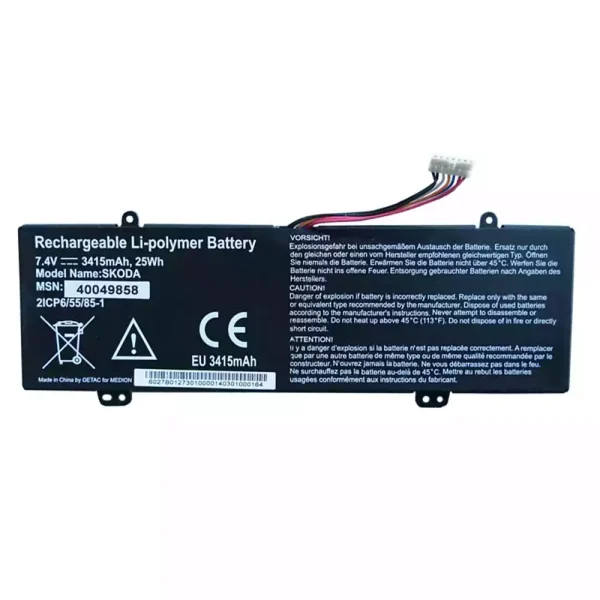 New genuine laptop battery for GETAK SG BP-SKODA,BP-SKODA3415