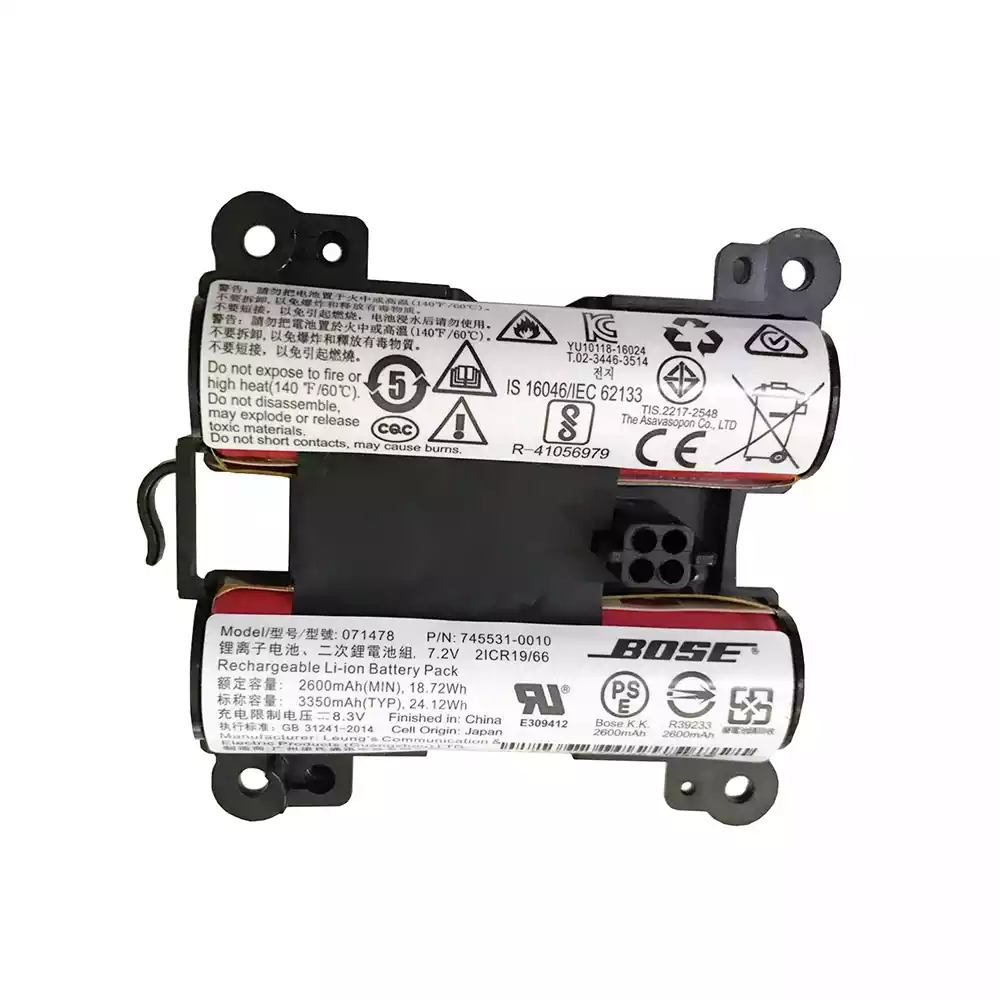 Genuine Bose Battery Replacement - 3400mAh, 7.27V - Fits 080061, 080063, 080064, 080065