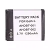 Replacement battery for GoPro AHDBT-001 AHDBT-002,GoPro HD HERO(2010 MODEL),HD HERO2