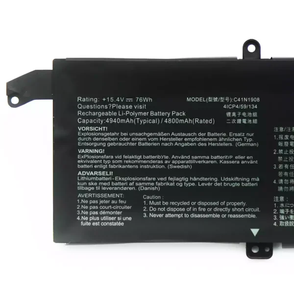 New genuine laptop battery for ASUS C41N1908 - Image 3