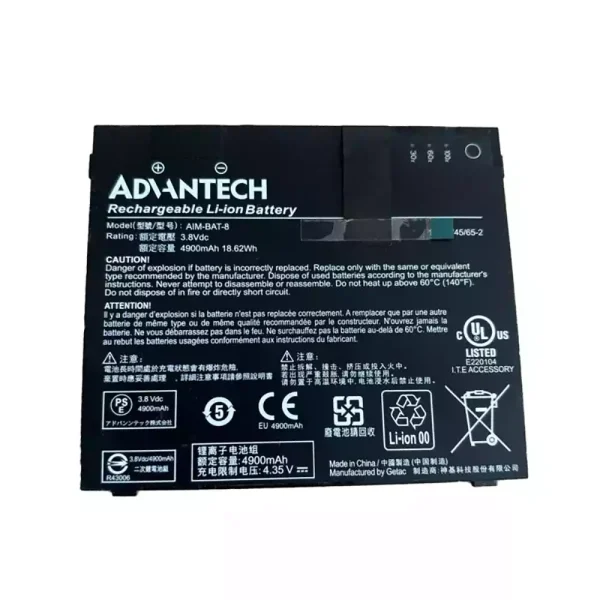 New genuine laptop battery for GETEC ADHNTECH AIM-BAT-8