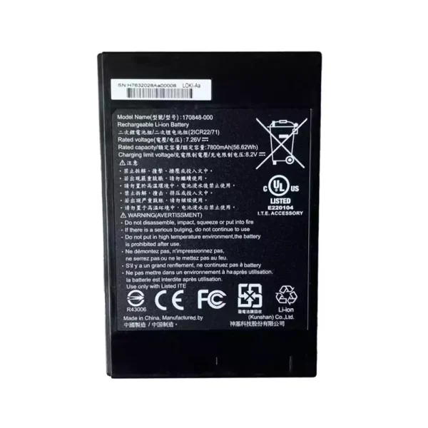 New genuine laptop battery for GETAC 170848-000