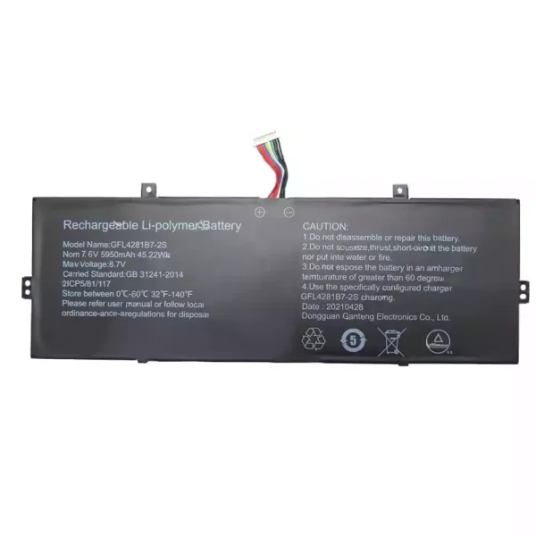 New genuine laptop battery for GFL4281B7-2S