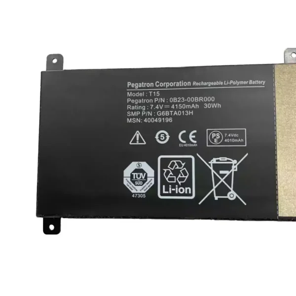 New genuine laptop battery for 0B23-00BR000 G6BTA013H T15 - Image 2