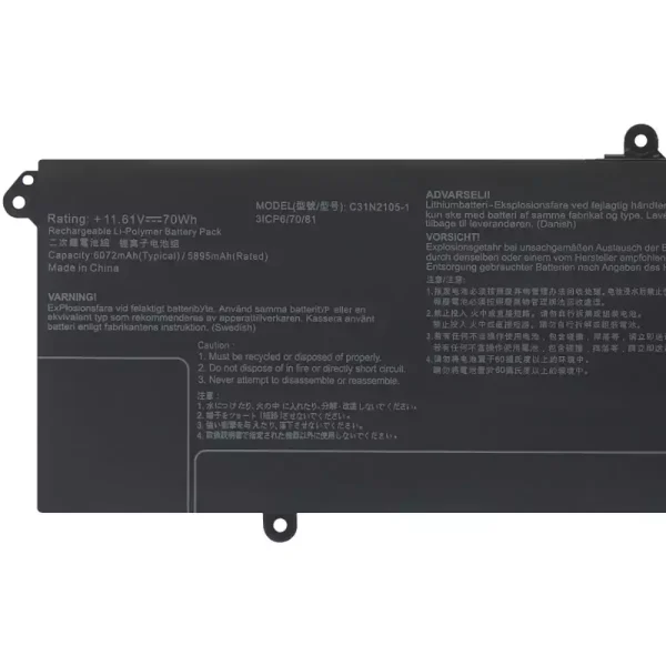 New genuine laptop battery for ASUS C31N2105-1 - Image 3