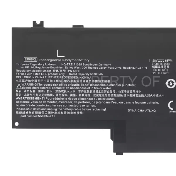 New genuine laptop battery for HP ER06XL TPN-DB1T - Image 3