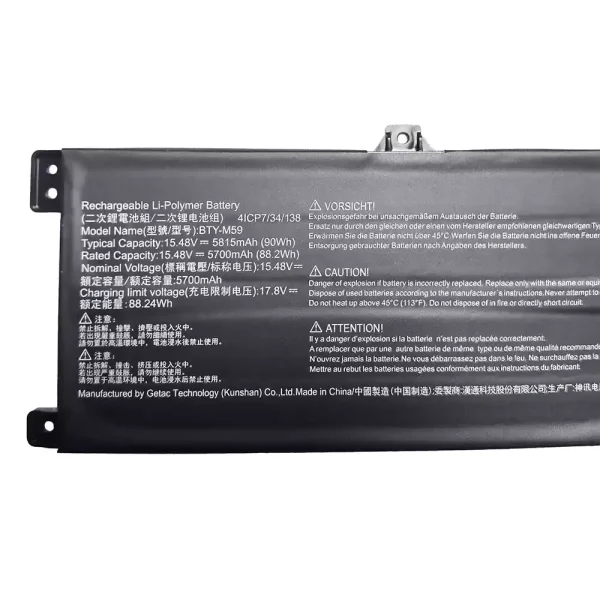 New genuine laptop battery for MSI BTY-M59 - Image 2