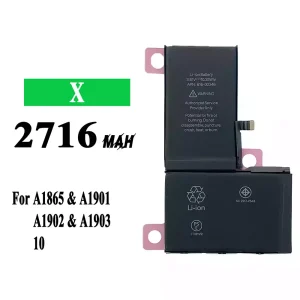New genuine cell phone battery 616-00346 for iPhone X A1865/A1901/A1902/A1903