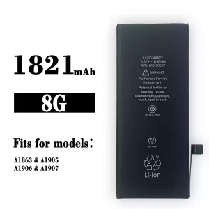 New genuine cell phone battery 616-00357 for iPhone 8G/A1863/A1905/A1906/A1907