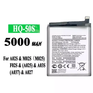 New genuine cell phone battery HQ-50S for Samsung A02S/M02S/M025/F02S/A025/A03S/A037/A027