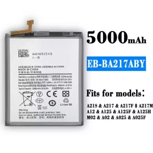 New genuine cell phone battery EB-BA217ABY for Samsung  A21S/A217/A217F/A217M/A12/A125/A125F/A125H/M02/A02/A025/A025F