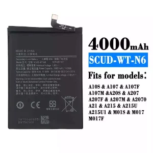 New genuine cell phone battery SCUD-WT-N6 for Samsung A20s/A10s/A207/A107/A107F/A107M/A207F/A207M/A2070/A21/A215/A215U/A215U1/M01S/M017/M017F