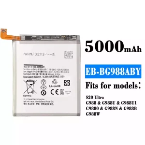 New genuine cell phone battery EB-BG988ABY for Samsung S20 Ultra