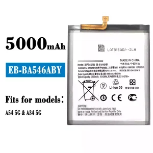 New genuine cell phone battery EB-BA546ABY for Samsung A54 5G/A34 5G