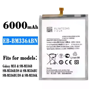 New genuine cell phone battery EB-BM336ABN for Samsung Galaxy M33