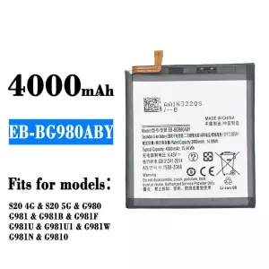 New genuine cell phone battery EB-BG980ABY for Samsung S20 4G/S20 5G