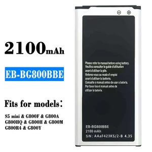 New genuine cell phone battery EB-BG800BBE for Samsung S5 mini