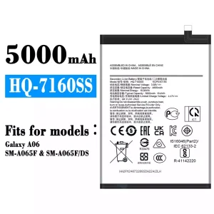 New genuine cell phone battery HQ-7160SS for Samsung Galaxy A06