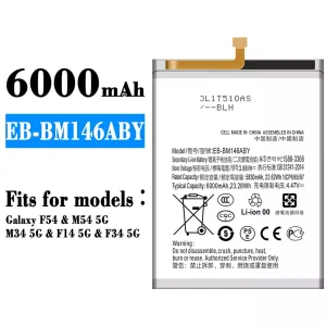 New genuine cell phone battery EB-BM146ABY for Samsung Galaxy F54/M54 5G/M34 5G/F14 5G/F34 5G