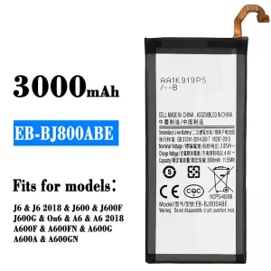 New genuine cell phone battery EB-BJ800ABE for Samsung J6/J6 2018/A6/A6 2018