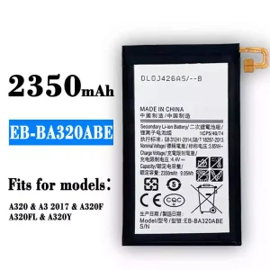 New genuine cell phone battery EB-BA320ABE for Samsung A3 2017