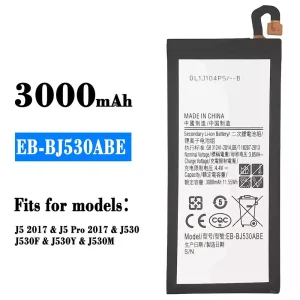 New genuine cell phone battery EB-BJ530ABE for Samsung J5 2017/J5 Pro 2017
