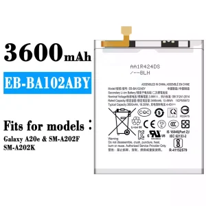 New genuine cell phone battery EB-BA102ABY for Samsung Galaxy A20e