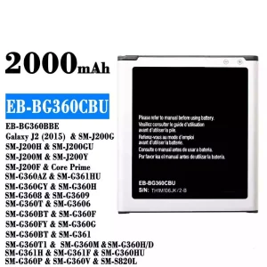 New genuine cell phone battery EB-BG360CBU for Samsung Galaxy J2 (2015)