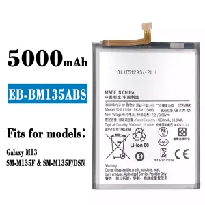 New genuine cell phone battery EB-BM135ABS for Samsung Galaxy M13