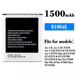 New genuine cell phone battery B100AE for Samsung Ace 3