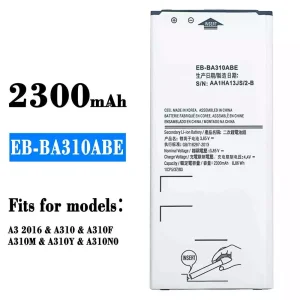 New genuine cell phone battery EB-BA310ABE for Samsung A3 2016