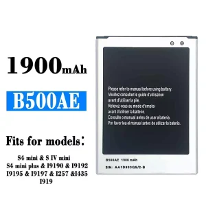 New genuine cell phone battery B500AE for Samsung S4 mini,S4 mini plus