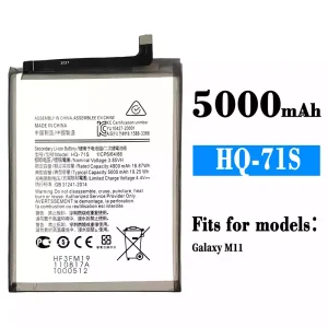 New genuine cell phone battery HQ-71S for Samsung Galaxy M11