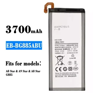 New genuine cell phone battery EB-BG885ABU for Samsung A8 Star,A9 Star