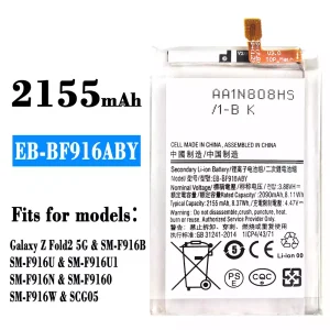 New genuine cell phone battery EB-BF916ABY for Samsung Galaxy Z Fold 2 5G