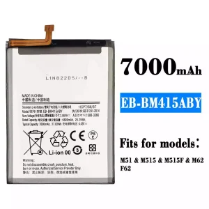 New genuine cell phone battery EB-BM415ABY for Samsung M51,M62,F62