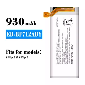 New genuine cell phone battery EB-BF712ABY for Samsung Z Flip 3,Z Flip 2