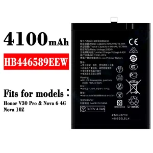 New genuine cell phone battery HB446589EEW for HUAWEI Honor V30 Pro/Nova 6 4G/Nova 10Z
