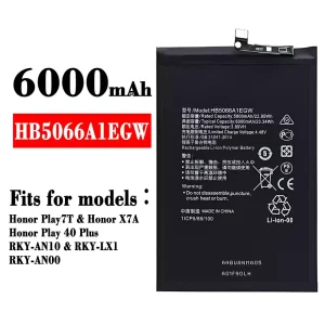 New genuine cell phone battery HB5066A1EGW for HUAWEI Honor Play 7T/ Honor X7A/Honor Play 40 Plus