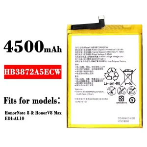 New genuine cell phone battery HB3872A5ECW for HUAWEI Honor Note 8 / Honor V8 Max