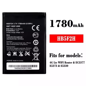 New genuine cell phone battery HB5F2H for HUAWEI 4G Lte WIFI Router / EC5377 / E5373 / E5330