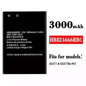 New genuine cell phone battery HB824666RBC for HUAWEI E5577