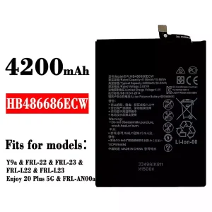 New genuine cell phone battery HB486686ECW for HUAWEI Y9a / Enjoy 20 Plus 5G