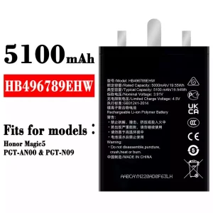 New genuine cell phone battery HB496789EHW for HUAWEI Honor Magic 5