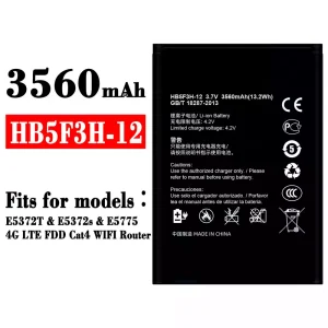 New genuine cell phone battery HB5F3H-12 for HUAWEI E5372T / E5372s / E5775 / 4G LTE FDD Cat4 WIFI Router