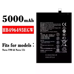 New genuine cell phone battery HB496493EGW for HUAWEI Nova Y90/Nova 11i