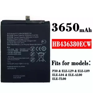New genuine cell phone battery HB436380ECW for HUAWEI P30