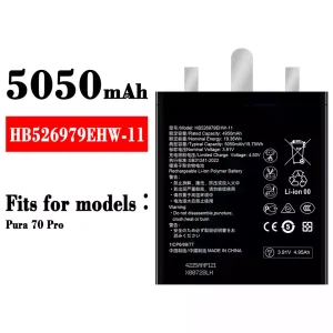 New genuine cell phone battery HB526979EHW-11 for HUAWEI Pura 70 Pro