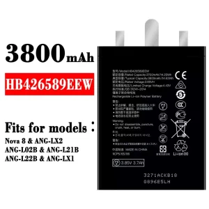 New genuine cell phone battery HB426589EEW for HUAWEI Nova 8