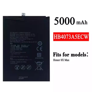 New genuine cell phone battery HB4073A5ECW for HUAWEI Honor 8X Max